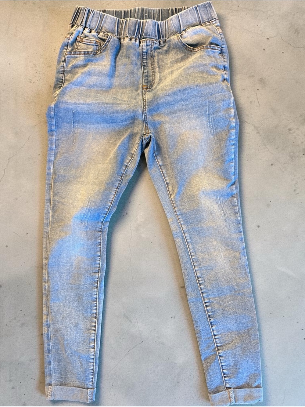 SHEIN Light Blue Stretch Jeggings with Elastic Waist. Fits like a medium.